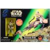 Star Wars POTF Speeder Bike with Princess Leia Organa in Endor gear in doos