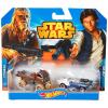 Hot Wheels Chewbacca & Han Solo Star Wars MOC (Mattel)