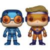 Blue Beetle & Booster Gold 2-pack Pop Vinyl Heroes (Funko) metallic exclusive