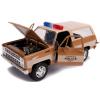 Stranger Things Hopper's Chevy Blazer with police badge 1:24 in doos (Jada Toys Metals die cast)