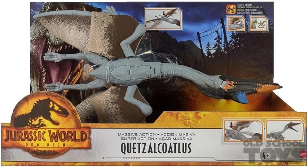 Quetzalcatlus Jurassic World dino escape in doos (massive action