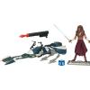 Star Wars Speeder Bike & Plo Koon the Clone Wars compleet