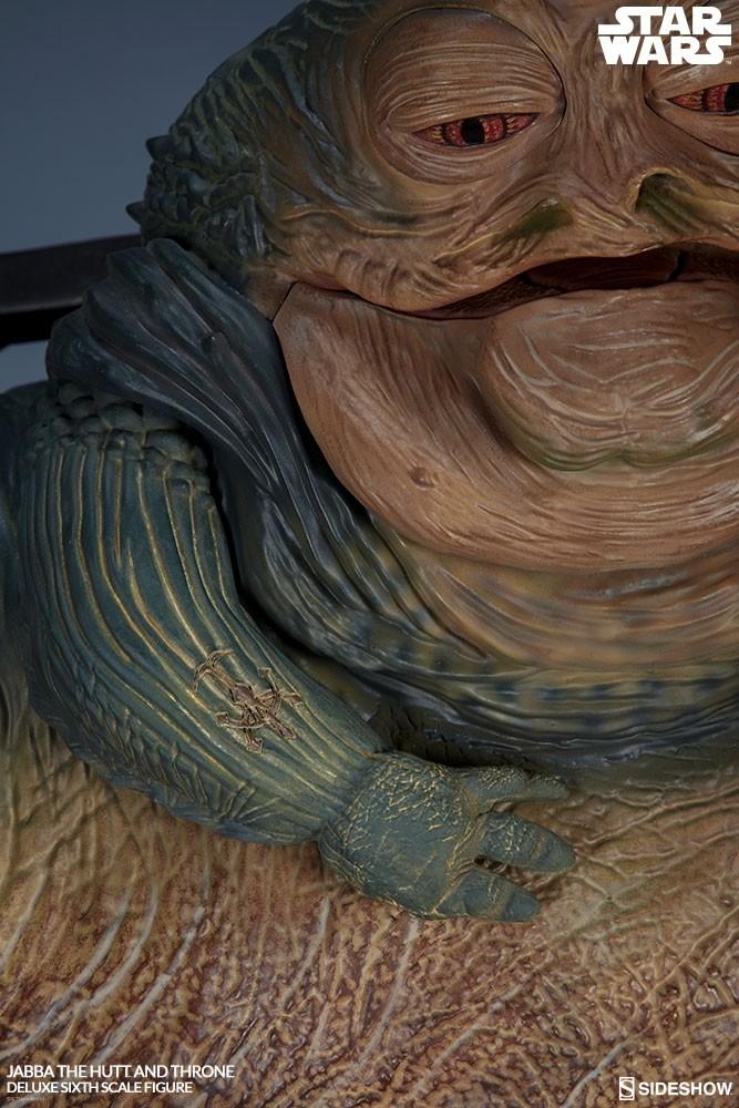 Star Wars Jabba the Hutt and throne deluxe Sideshow in doos | Old