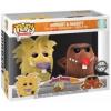 Norbert & Daggett (the Angry Beavers) 2-pack Pop Vinyl Animation Series (Funko) flocked exclusive