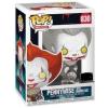 Pennywise with beaver hat (It chapter two) Pop Vinyl & Tee Movies Series (Funko) black and white special edition
