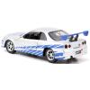 Fast & Furious 7 Brian's Nissan Skyline GT-R (R34) 1:32 in doos (Jada Toys Metals die cast)