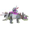 Triceratops with Hammerhead and Sidewinder Dino-Riders (Tyco) incompleet