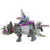 Triceratops with Hammerhead and Sidewinder Dino-Riders (Tyco) incompleet